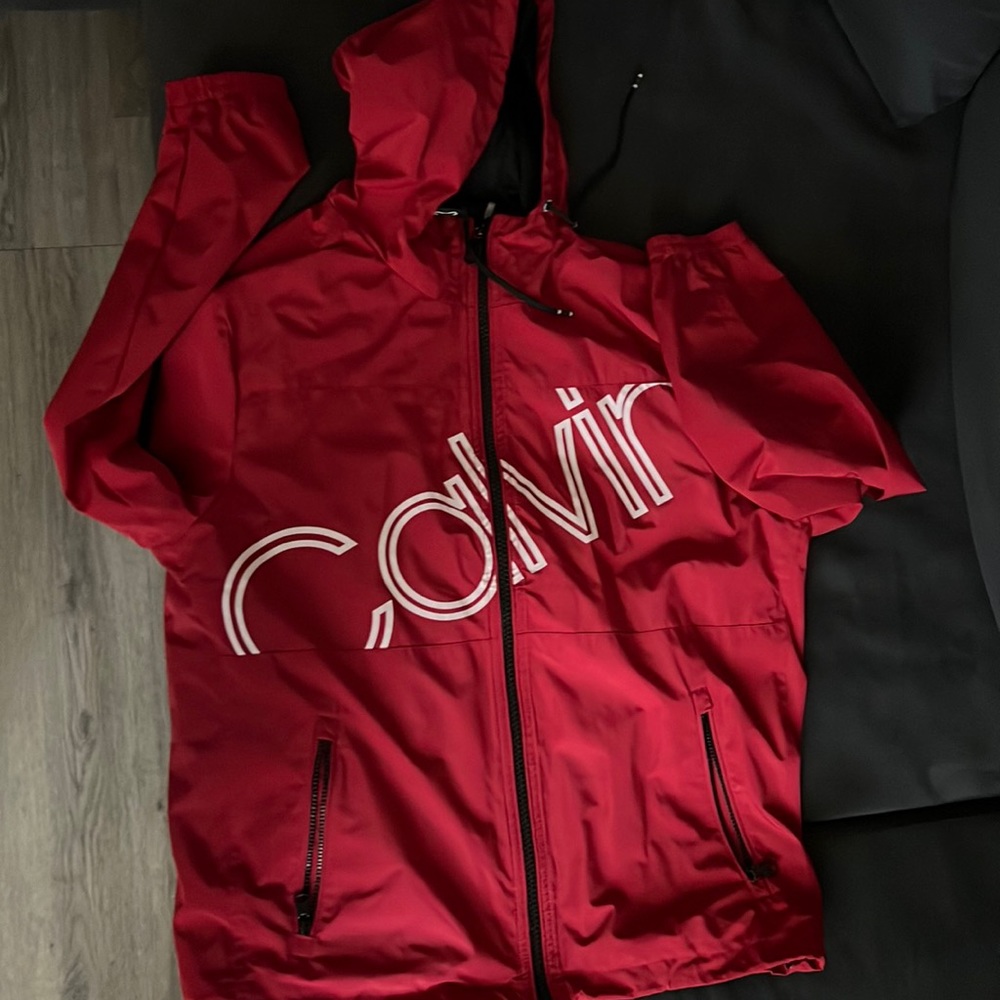 Calvin Klein Mens Large Rain And Wind Proof Jacket